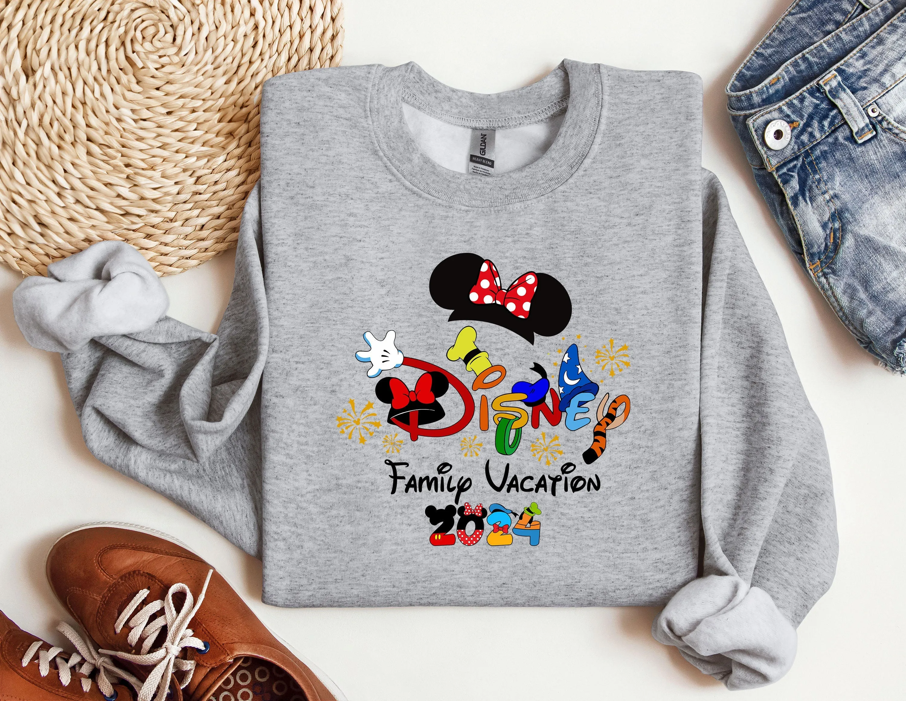 2023 Family Vacation Disney Sweatshirt, Disneyworld Hoodie, Disney Family Crewneck, Disney Trip Sweatshirt, Disneyland Tour Sweatshirt