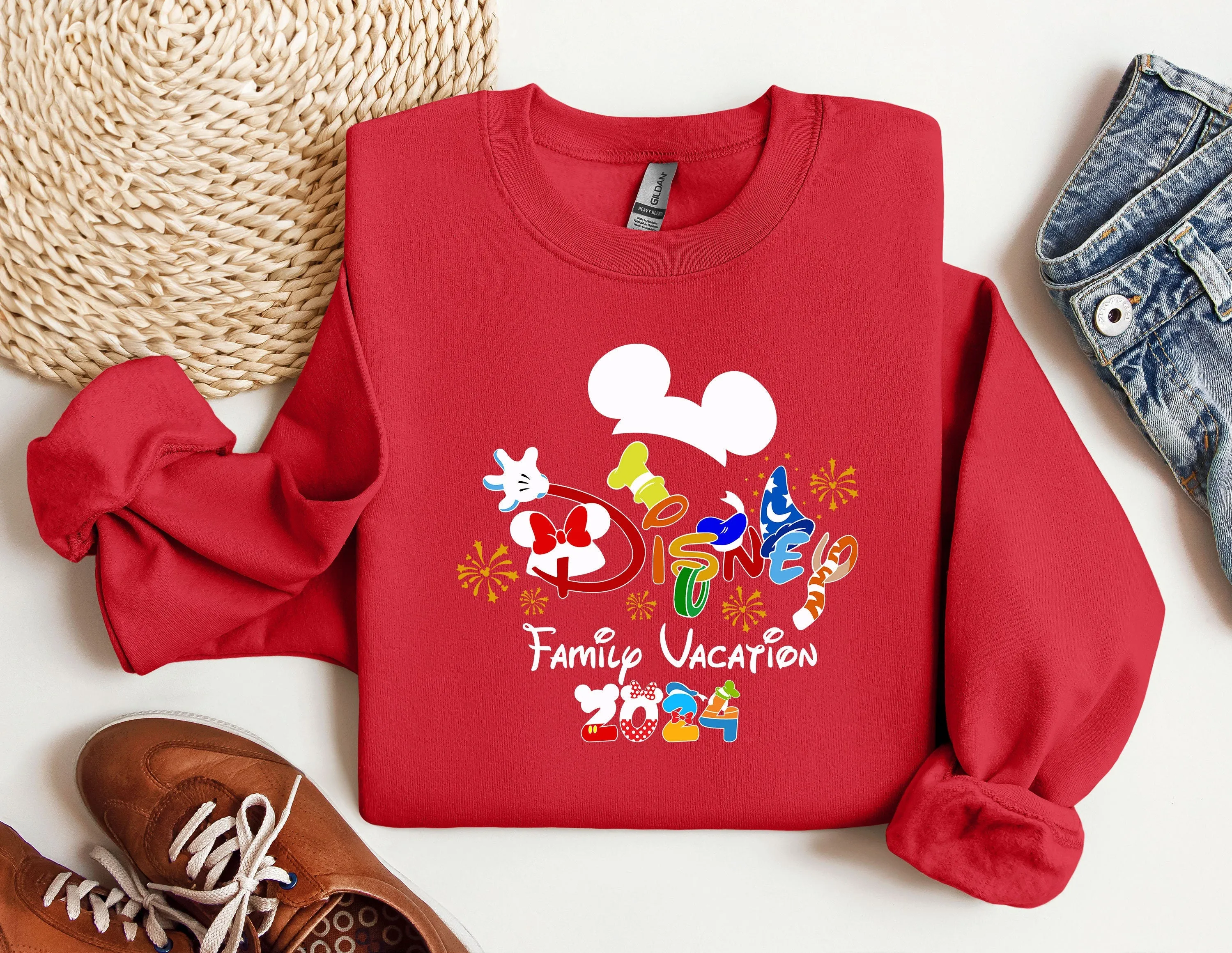 2023 Family Vacation Disney Sweatshirt, Disneyworld Hoodie, Disney Family Crewneck, Disney Trip Sweatshirt, Disneyland Tour Sweatshirt