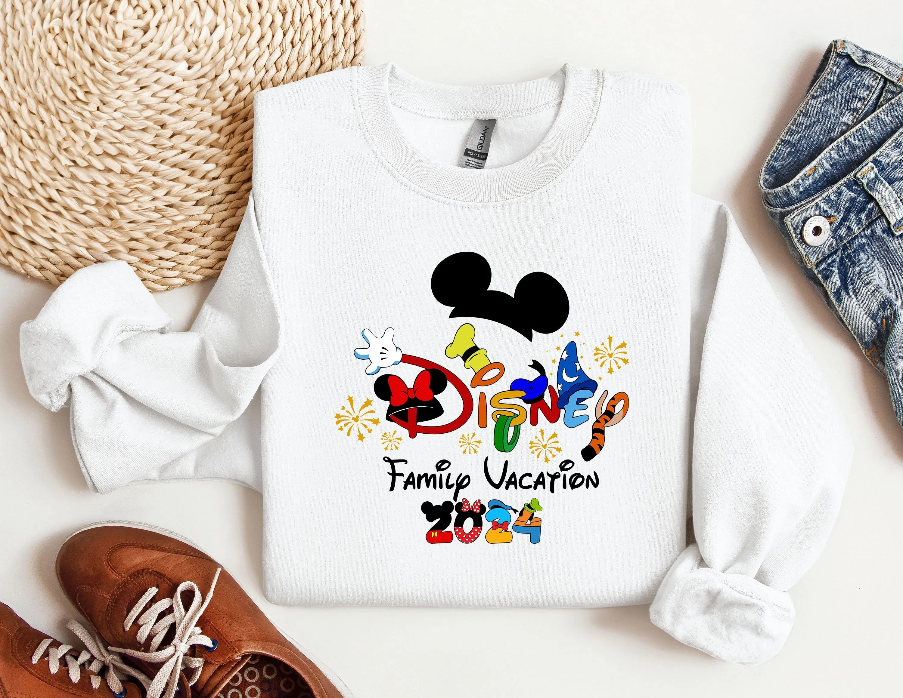 2023 Family Vacation Disney Sweatshirt, Disneyworld Hoodie, Disney Family Crewneck, Disney Trip Sweatshirt, Disneyland Tour Sweatshirt