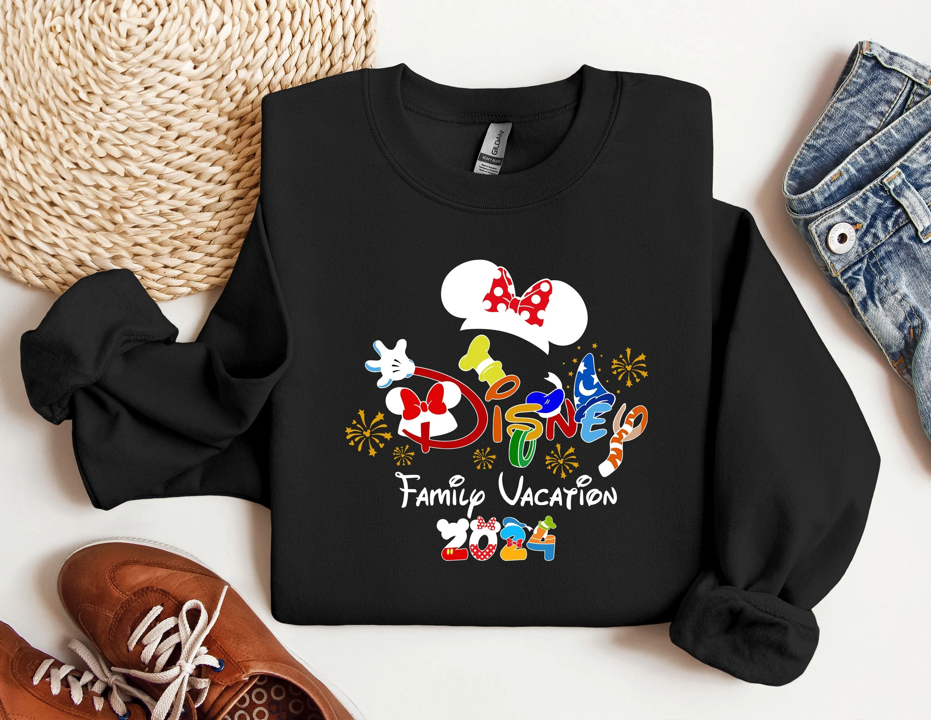 2023 Family Vacation Disney Sweatshirt, Disneyworld Hoodie, Disney Family Crewneck, Disney Trip Sweatshirt, Disneyland Tour Sweatshirt
