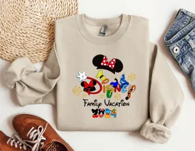 2023 Family Vacation Disney Sweatshirt, Disneyworld Hoodie, Disney Family Crewneck, Disney Trip Sweatshirt, Disneyland Tour Sweatshirt