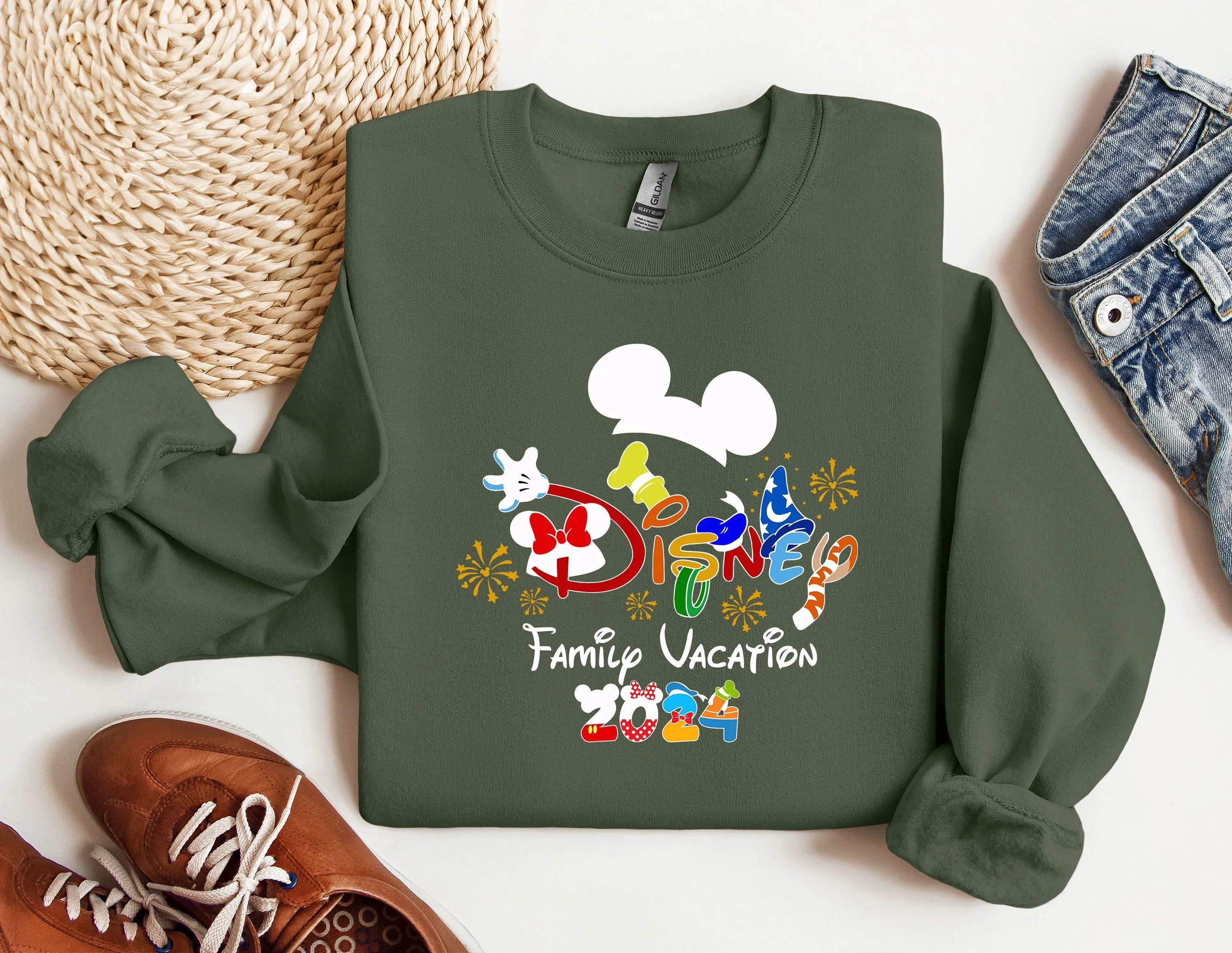 2023 Family Vacation Disney Sweatshirt, Disneyworld Hoodie, Disney Family Crewneck, Disney Trip Sweatshirt, Disneyland Tour Sweatshirt