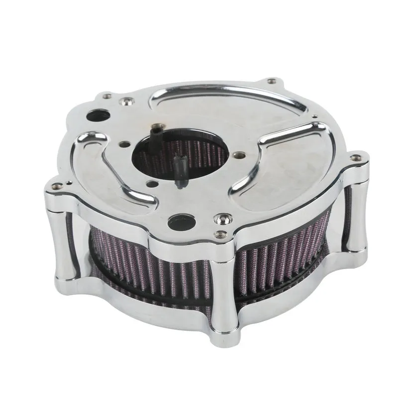 Attitude Inc Air Filter Assembly ,Billet Aluminium, Chrome, Carby & EFI, For Harley Sportster ,Kit