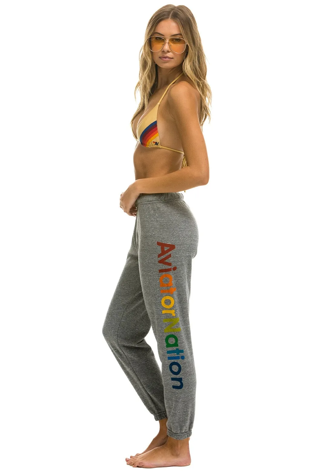 AVIATOR NATION LAS VEGAS SWEATPANTS - HEATHER GREY