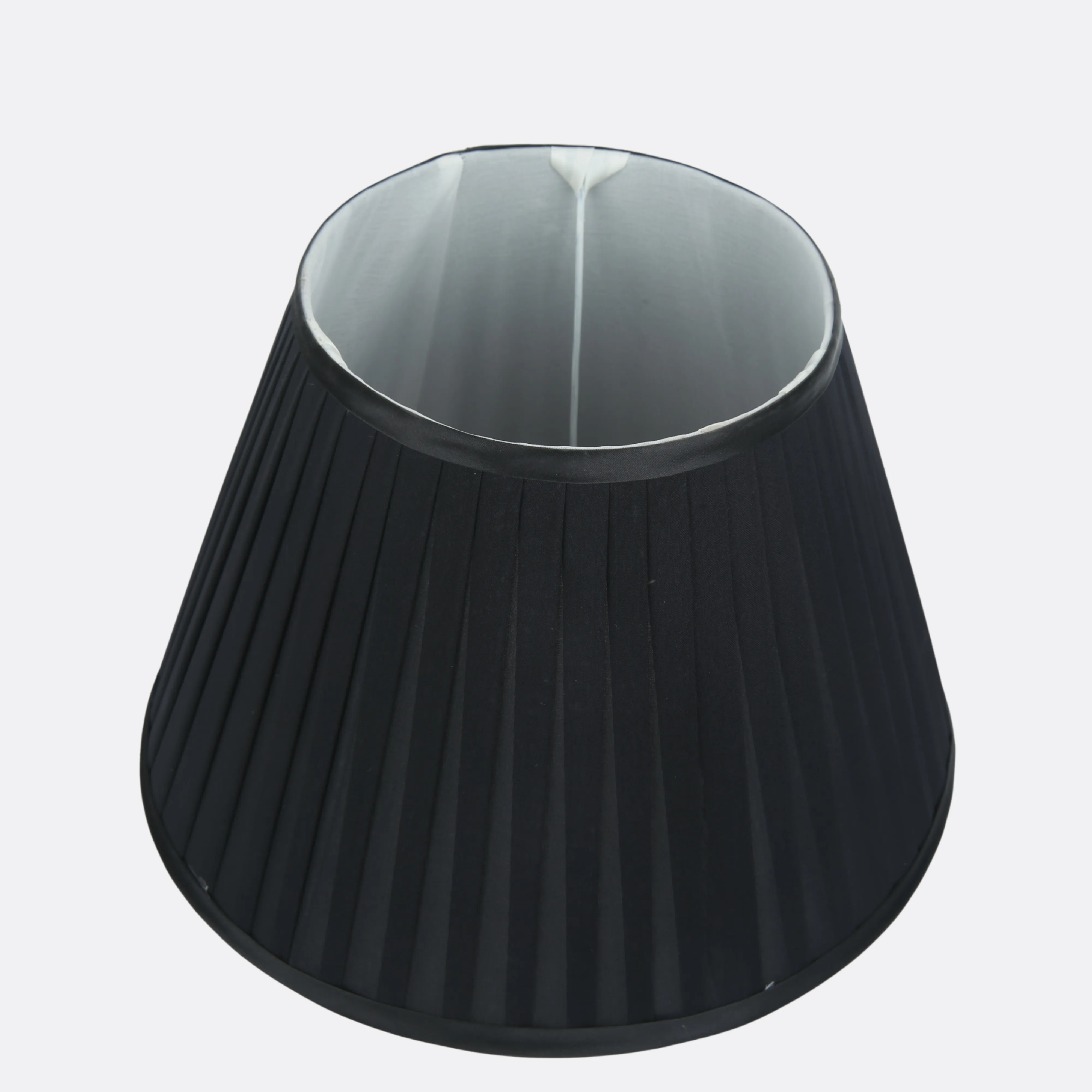 Black Pleated Lamp Shades 14" ( Set Of 2 )