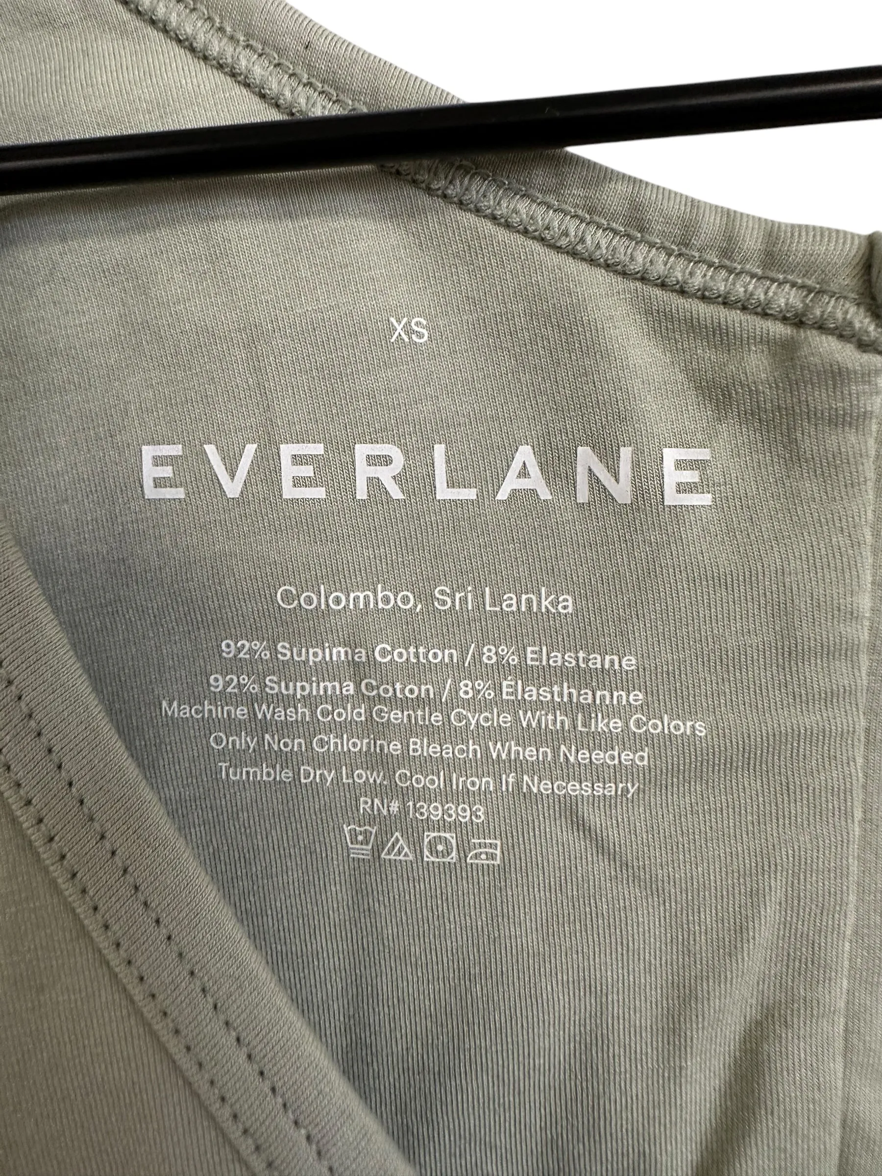 Bodysuit By Everlane In Green, Size: Xs