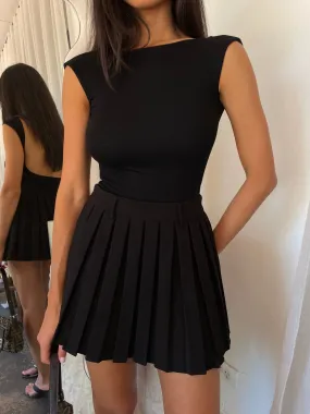 Cassie Pleated Mini Skirt