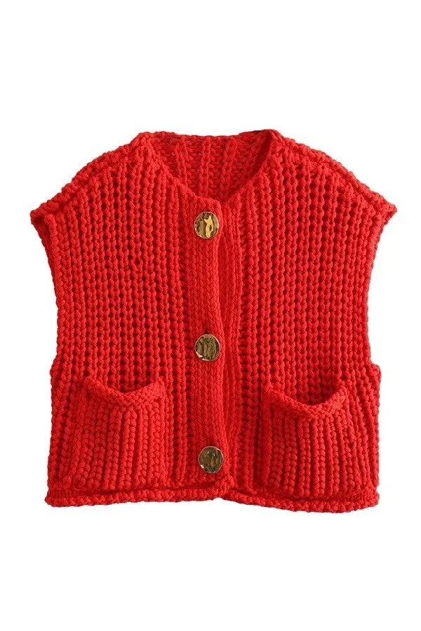 Chunky Knit Vest