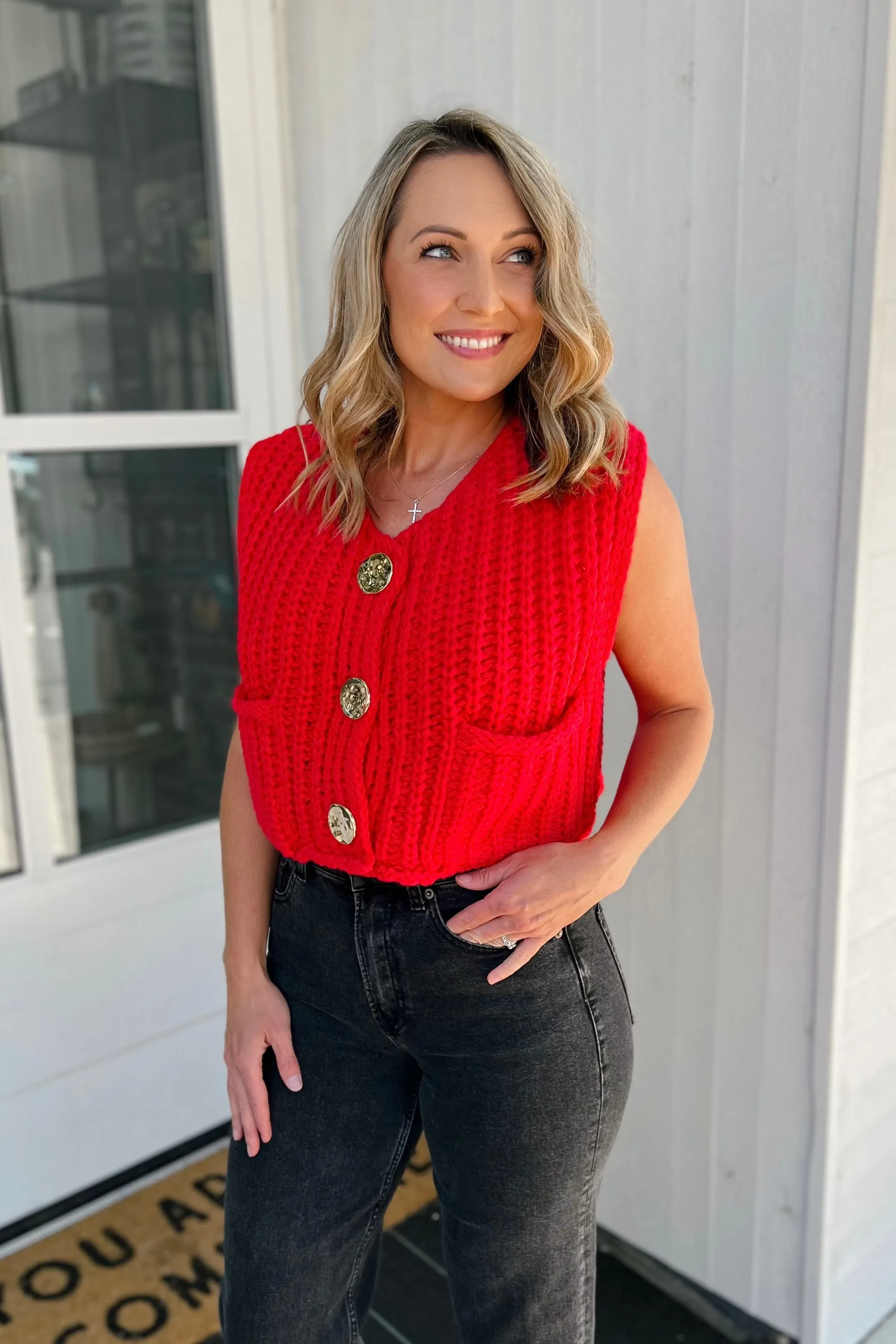 Chunky Knit Vest