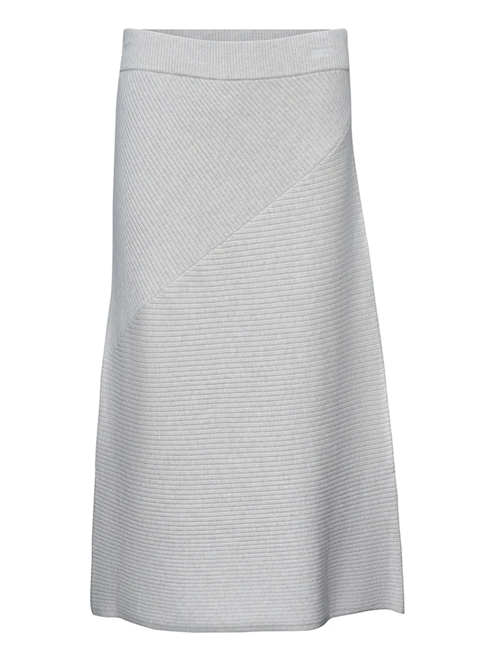 Cotton Modal Silk Mixed Rib Skirt