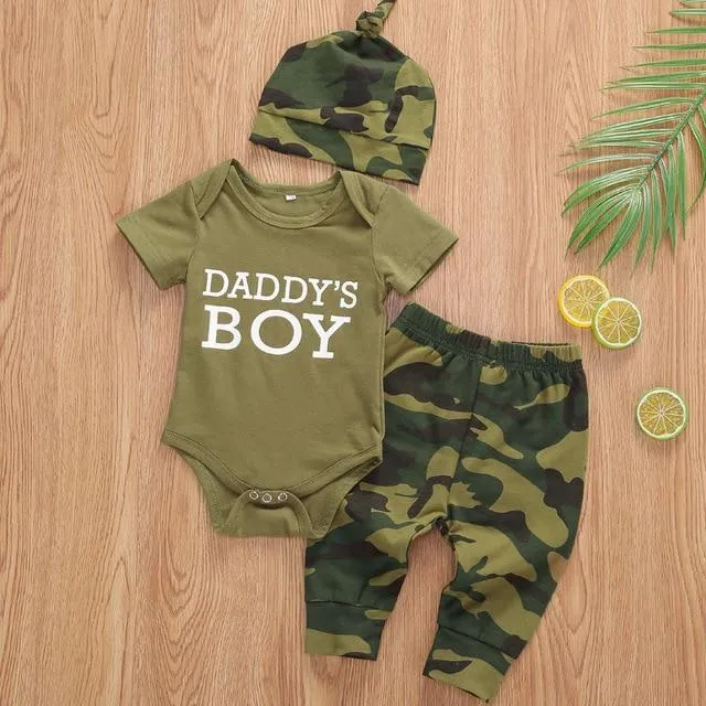Daddy Camo Baby Bodysuit