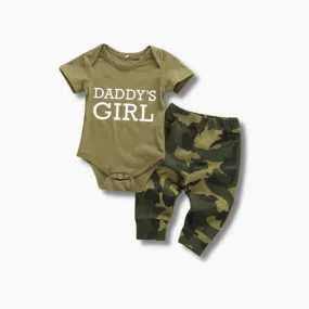 Daddy Camo Baby Bodysuit