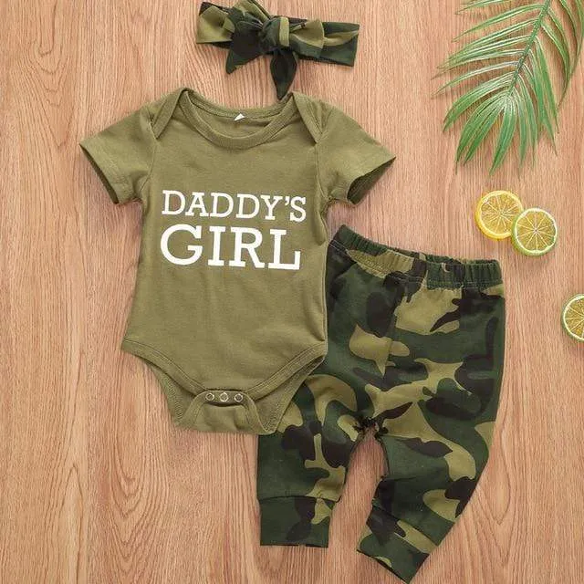 Daddy Camo Baby Bodysuit