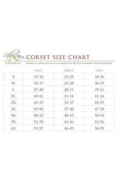 Daisy Corsets Black Patent Lace-Up Skirt w/Lt Purple Lacing
