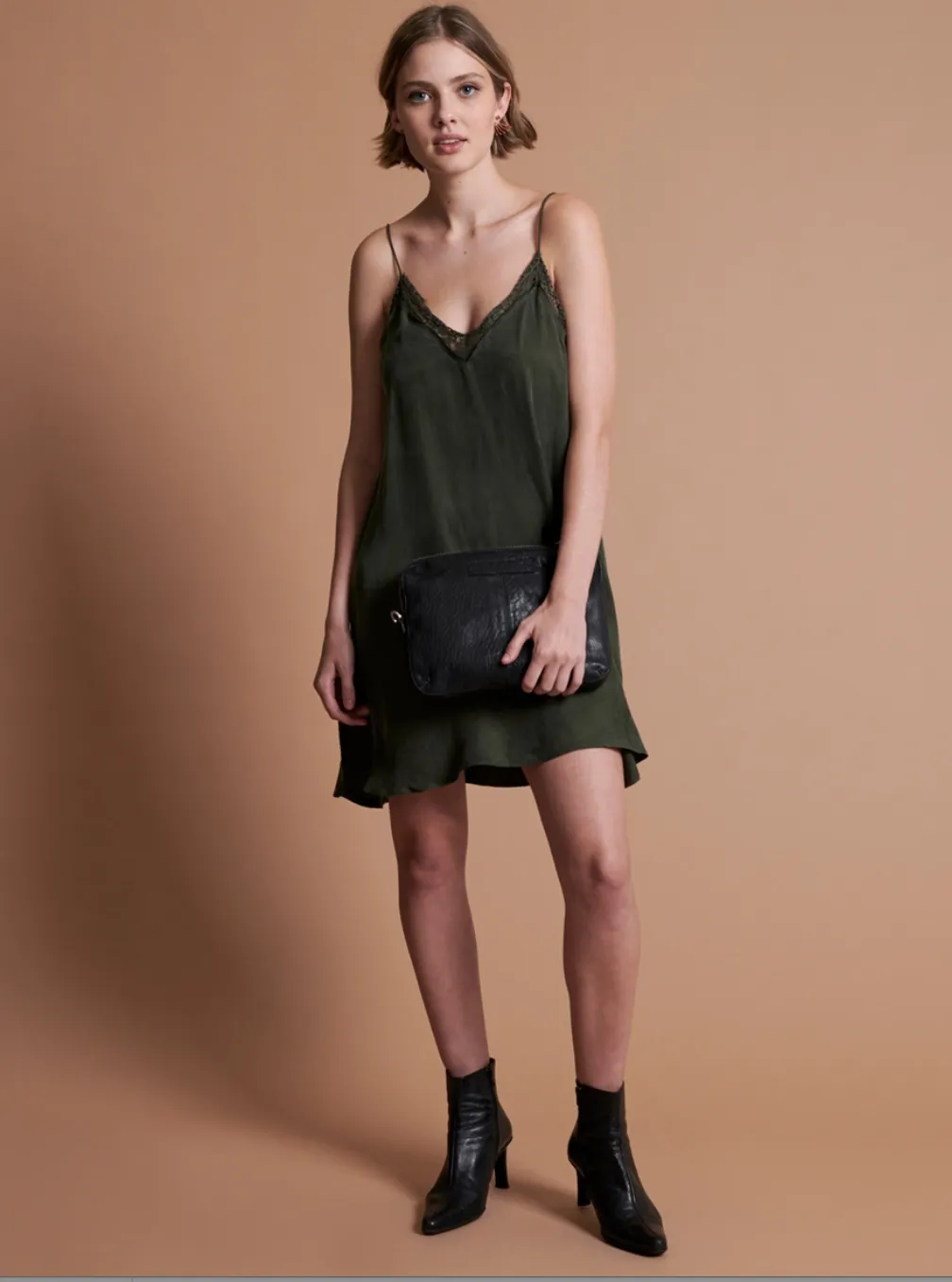 Delirious Slip Dress | Khaki