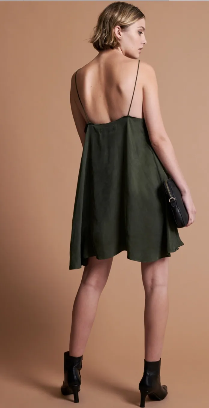 Delirious Slip Dress | Khaki