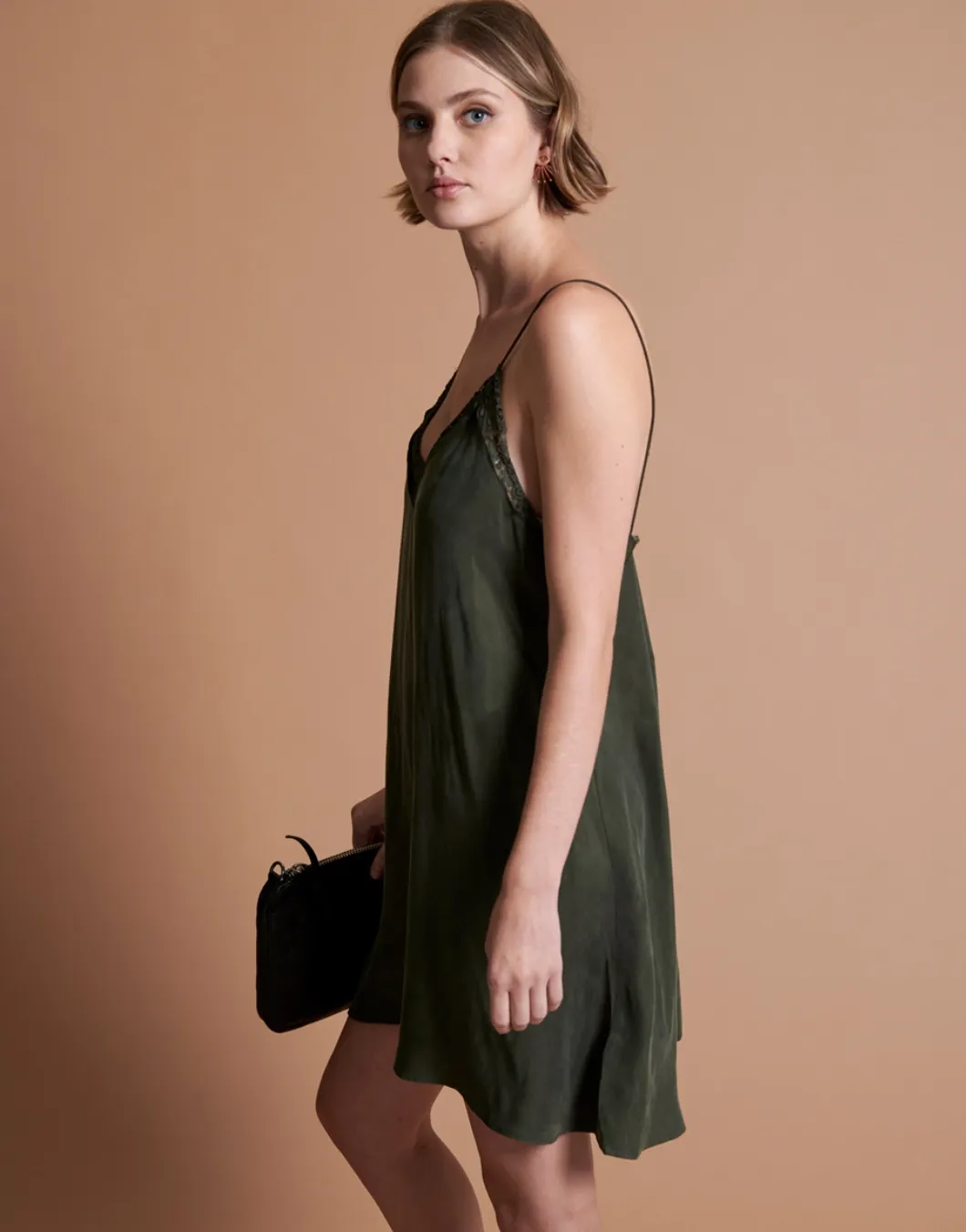 Delirious Slip Dress | Khaki