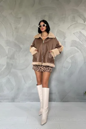 ELS Fur Coat - Tan - Shakhtarsk