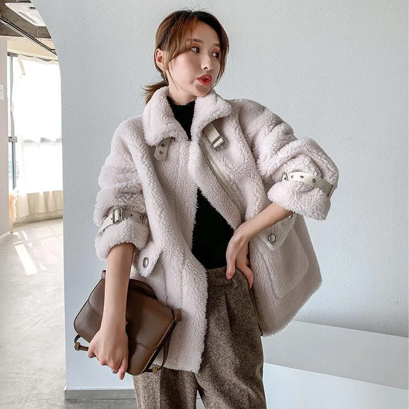 FAUX FUR CASUAL COAT