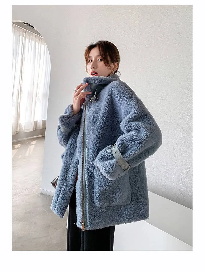 FAUX FUR CASUAL COAT
