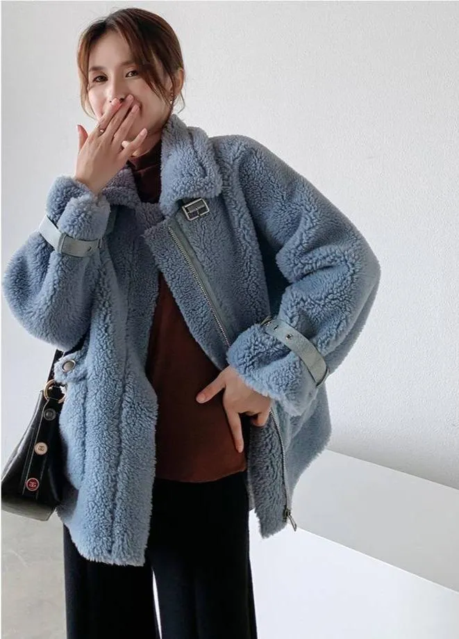 FAUX FUR CASUAL COAT