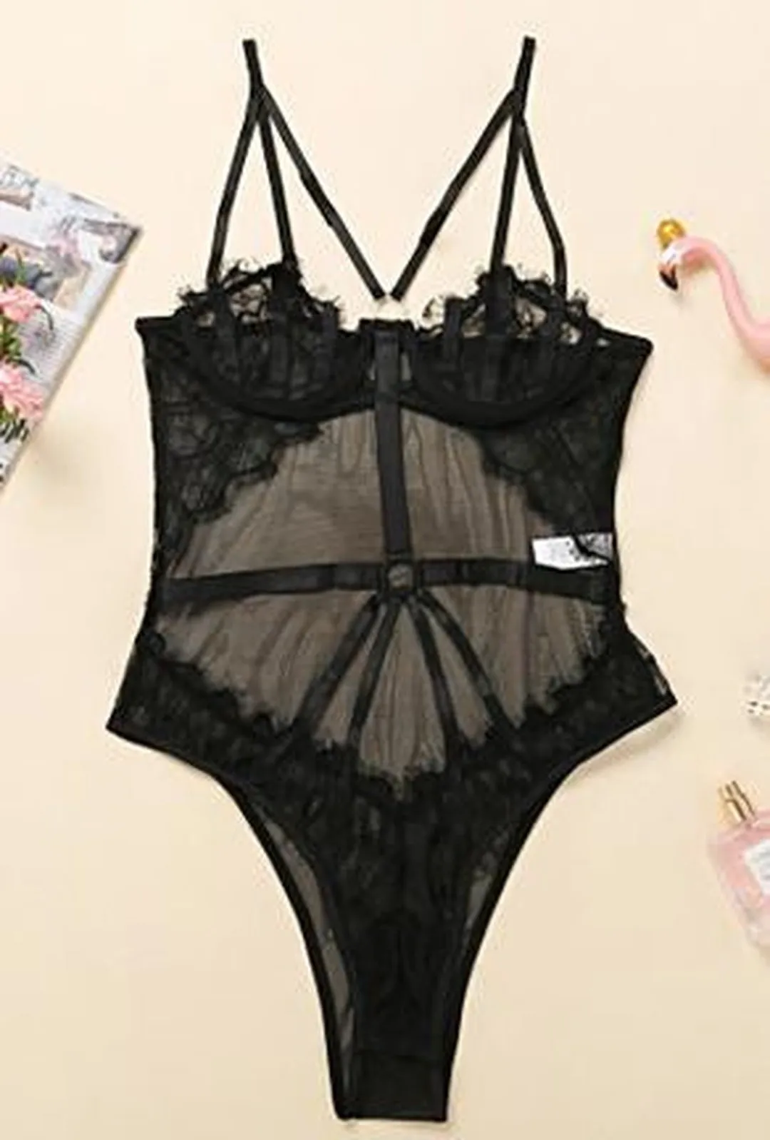 FRANCISCA - LACE LINGERIE BODYSUIT