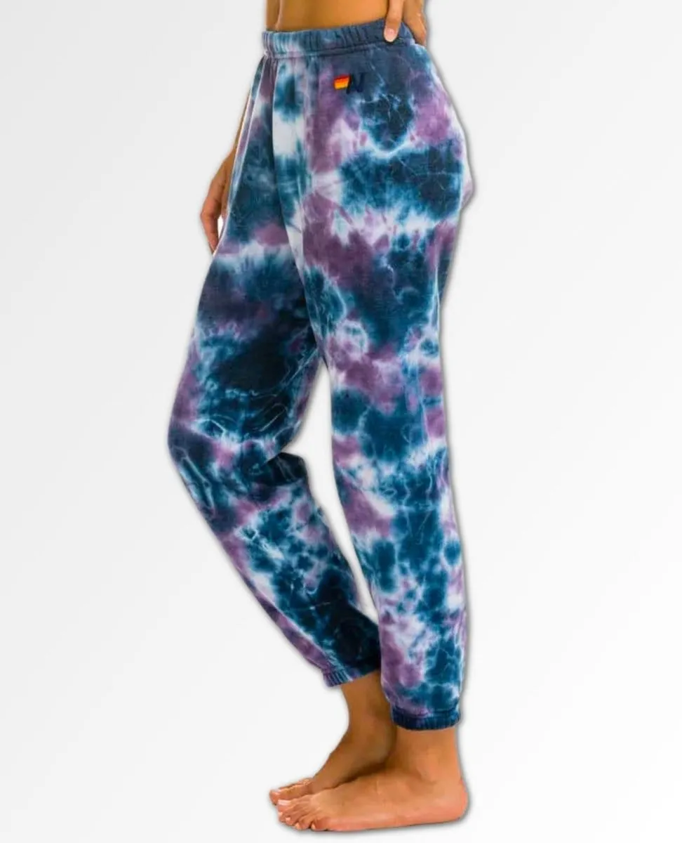 Hand Dyed Sweatpants Deep Purple Women