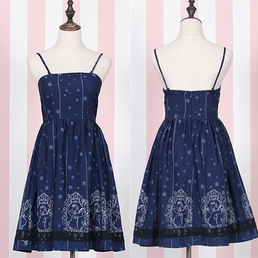 Harajuku Stars Printing Two-Piece Dress AD0250