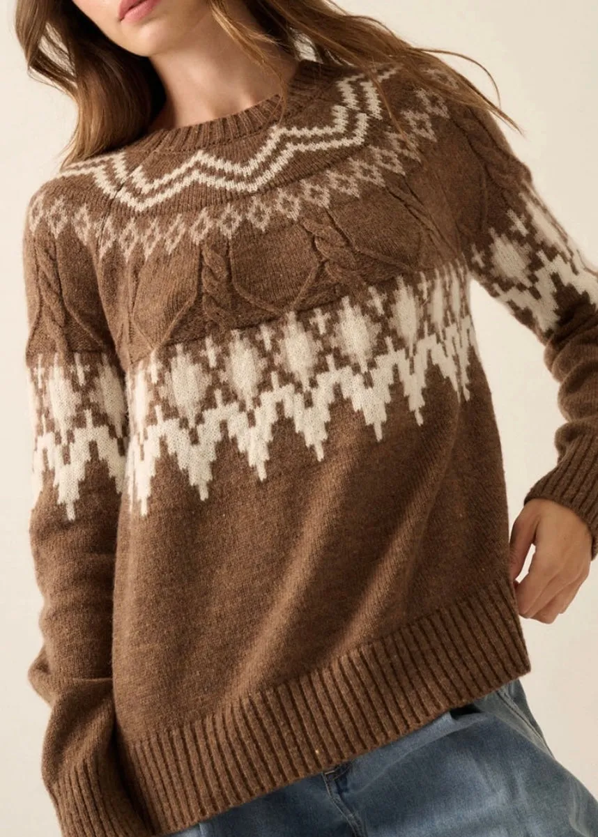 Hot Cocoa Brown Sweater