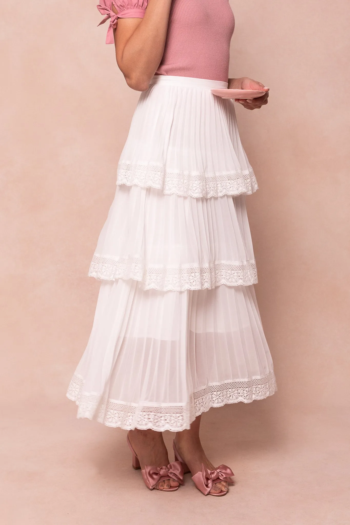 Jade Skirt in White