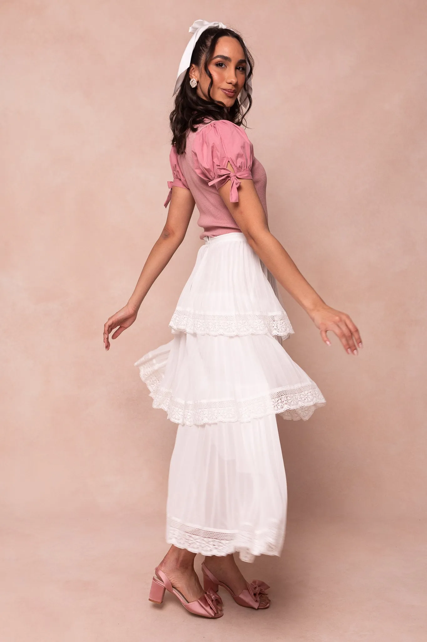 Jade Skirt in White