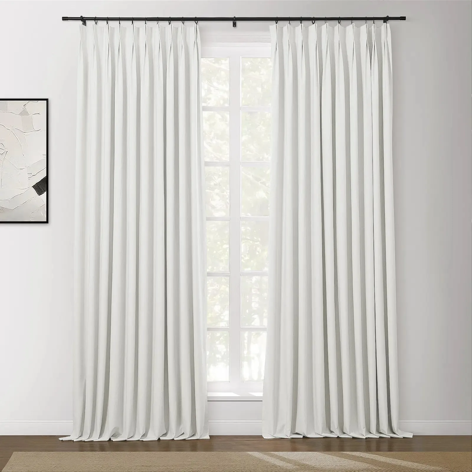 Lila Blackout Drape Pleated