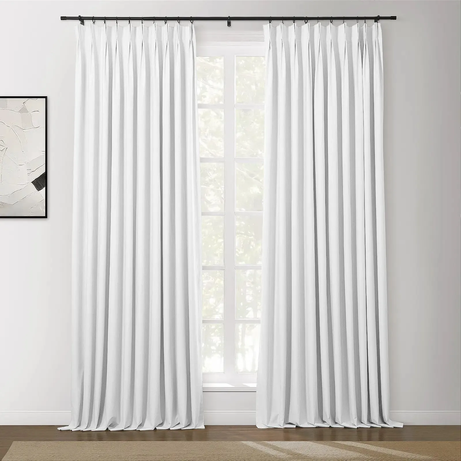 Lila Blackout Drape Pleated