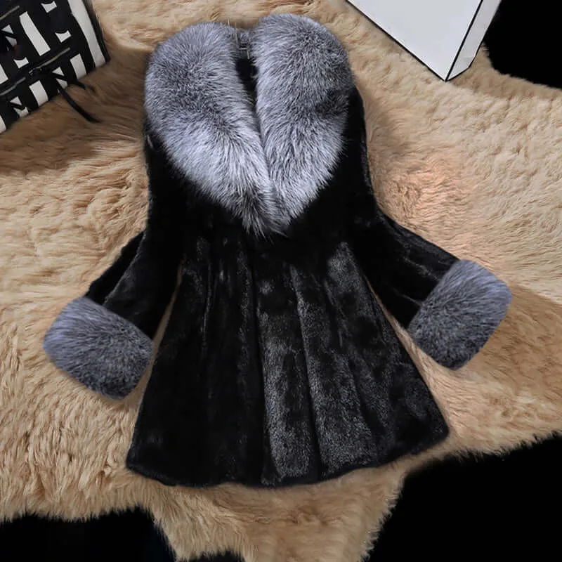 Luxe Faux Fur Coat for Women