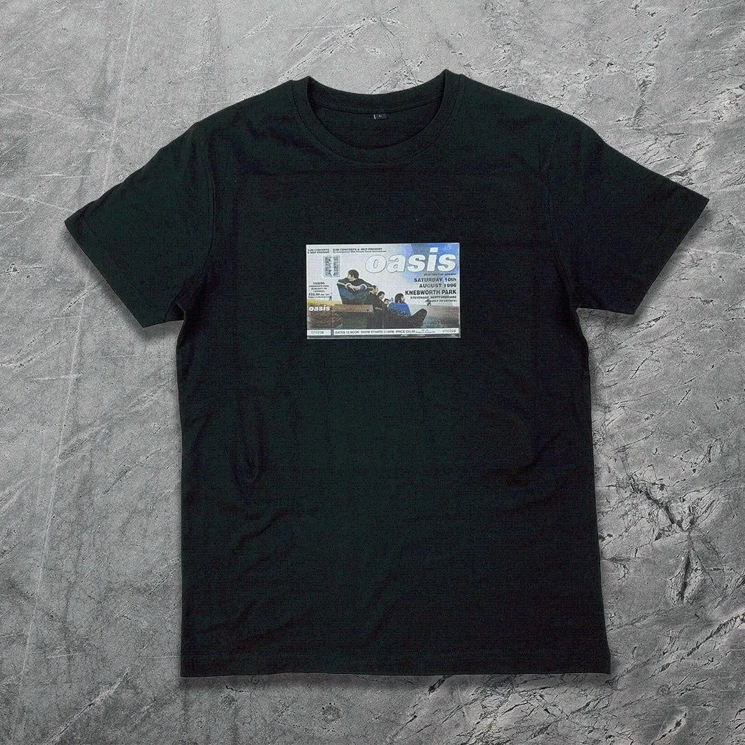 Oasis Kebworth 1996 Concert Ticket T-Shirt