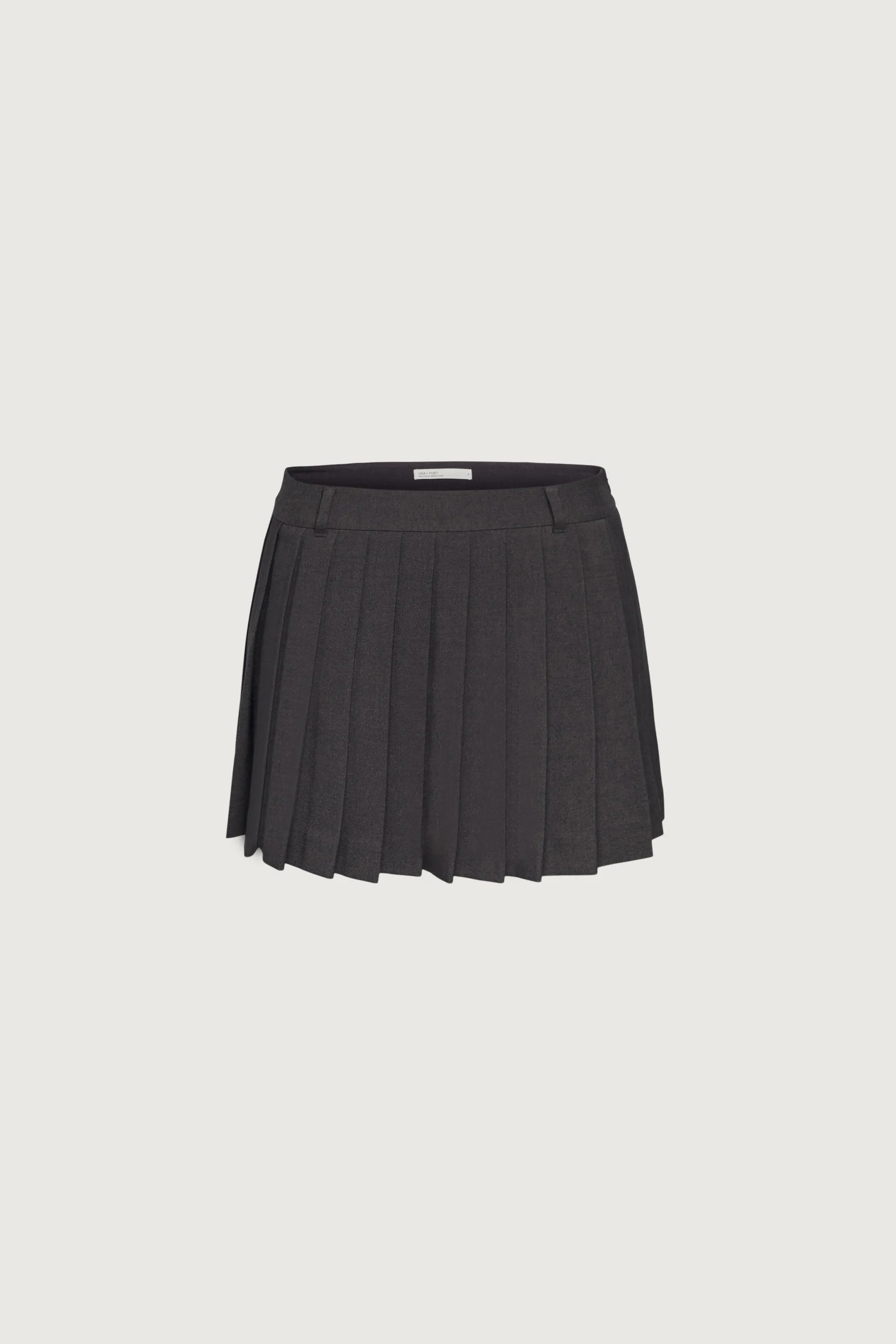 PLEATED SUITING MINI SKIRT