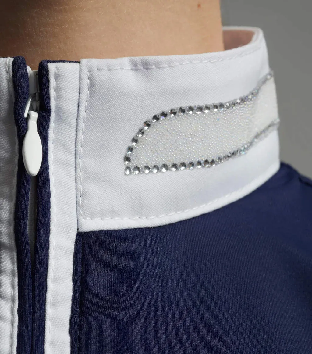 Premier Equine Maria Girls Diamante Show Shirt