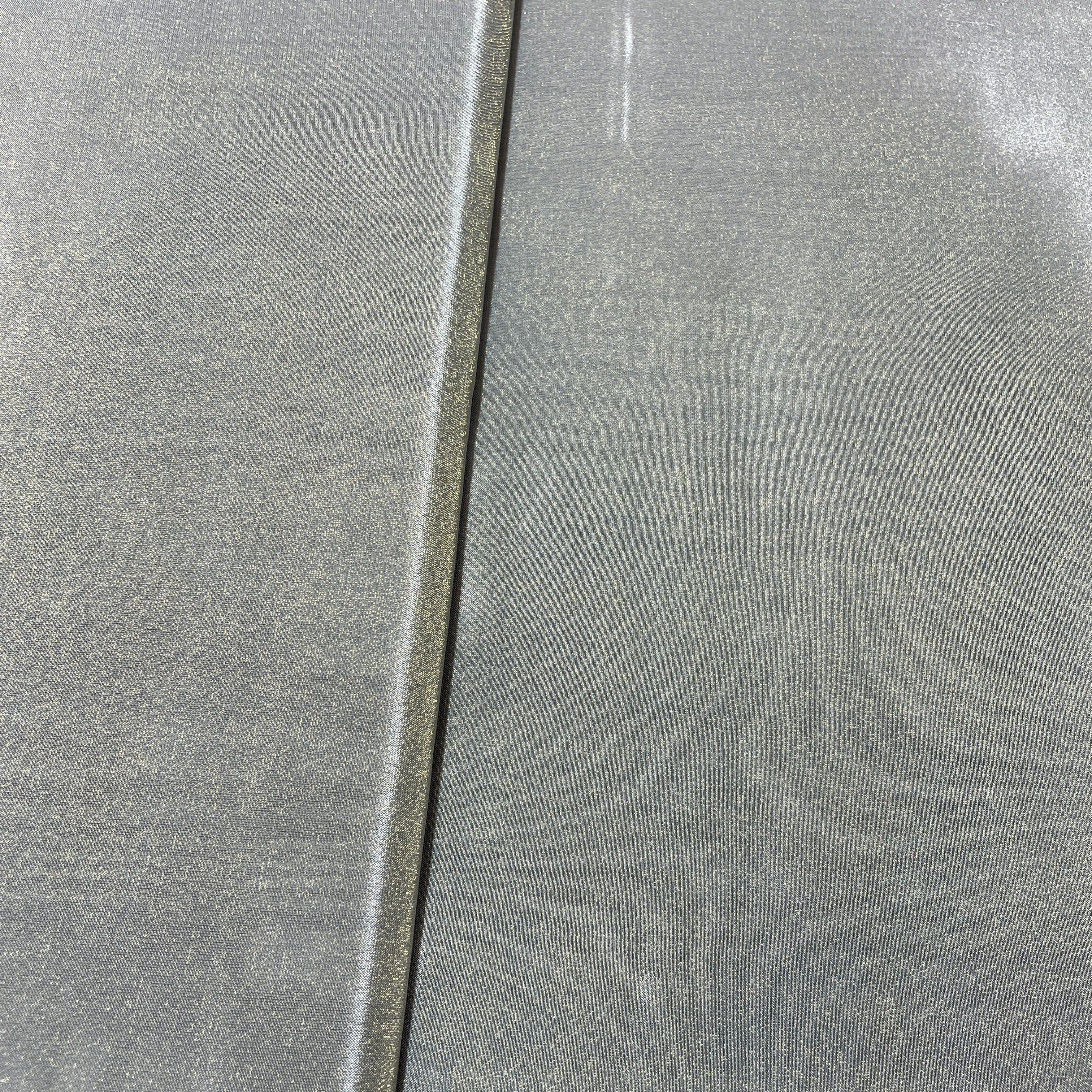 Premium Steel Grey Solid Viscose Tissue Fabric