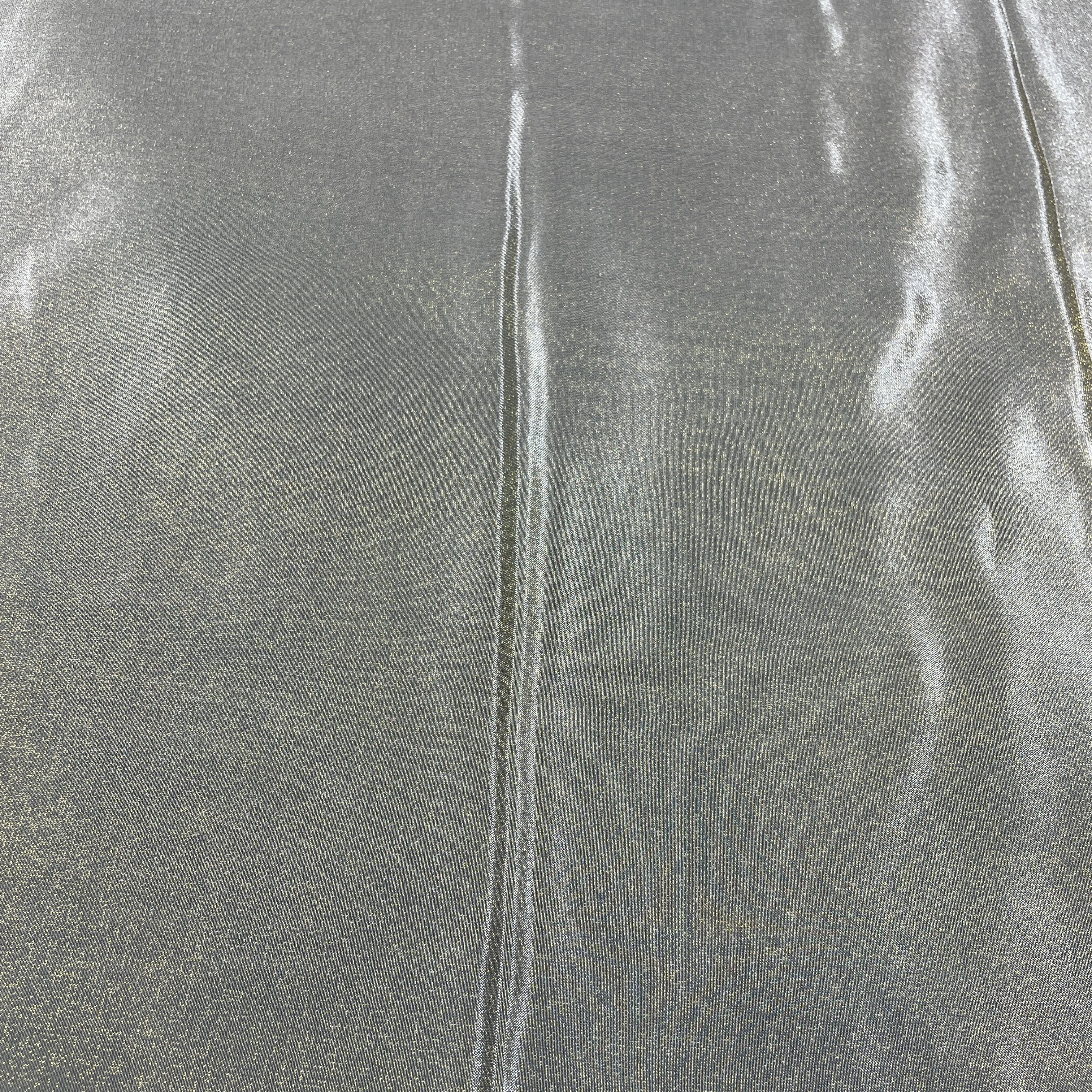 Premium Steel Grey Solid Viscose Tissue Fabric