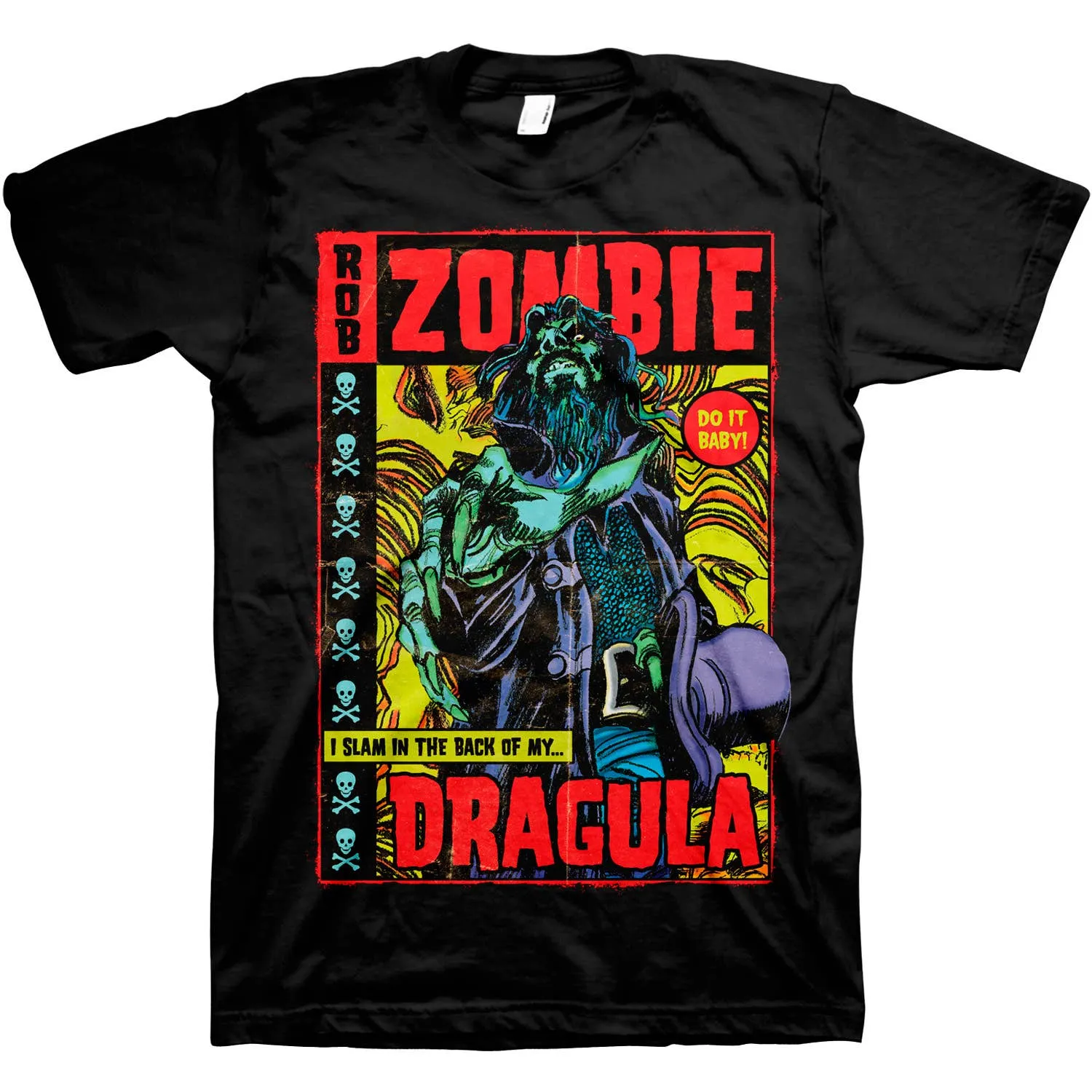 Rob Zombie Dragula Comic Illustrated T-Shirt