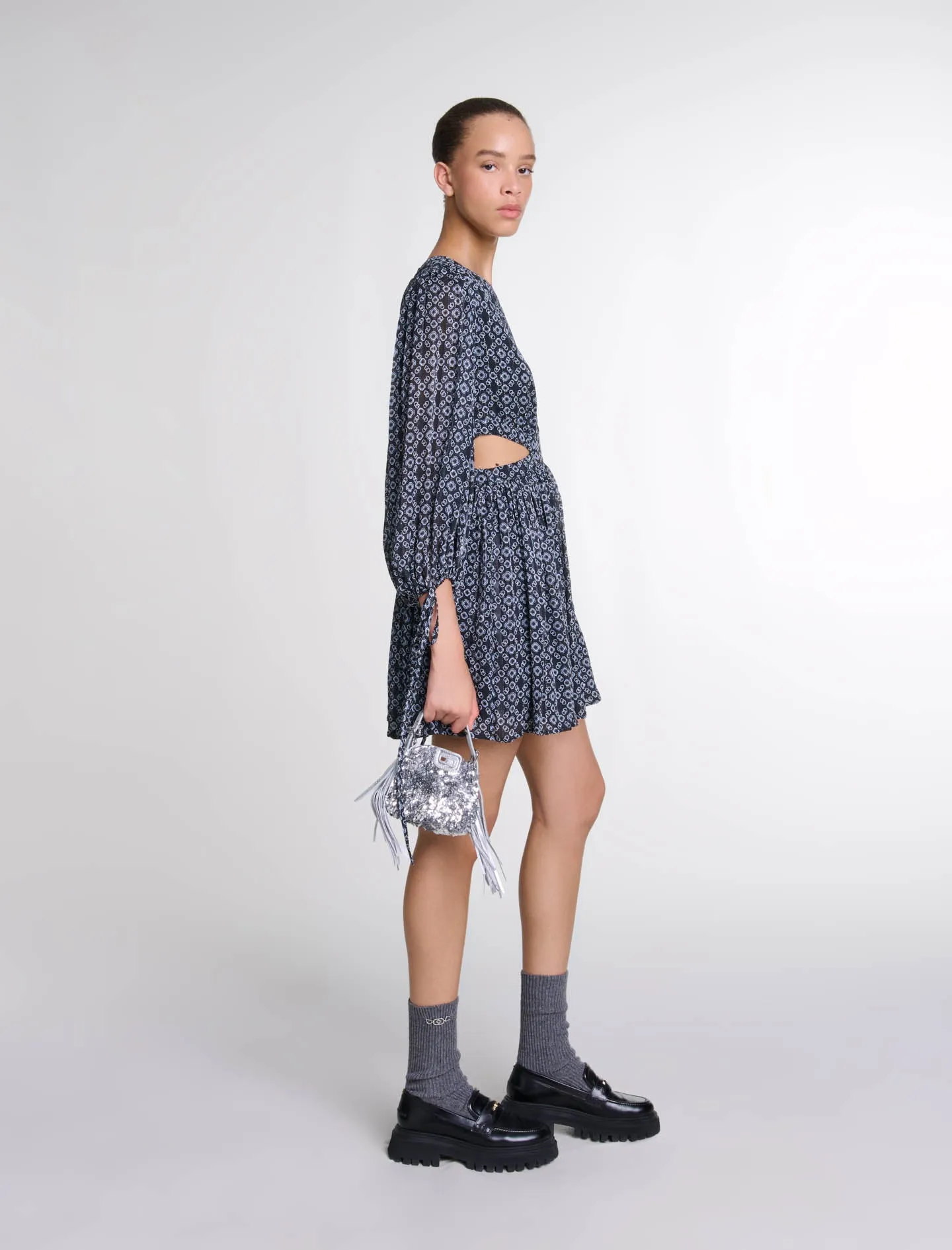 Short Clover motif dress