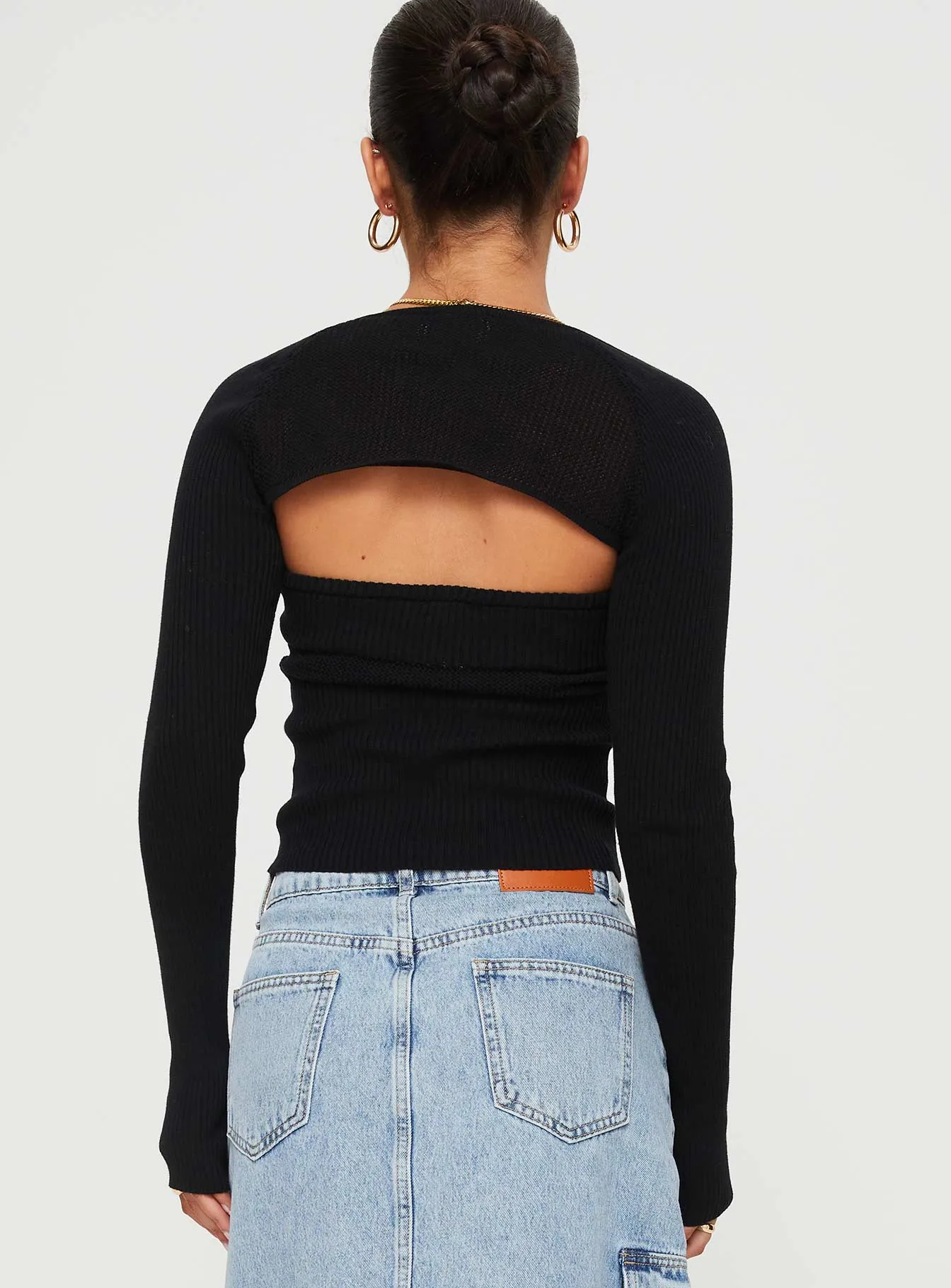 Siillato Knit Top Black