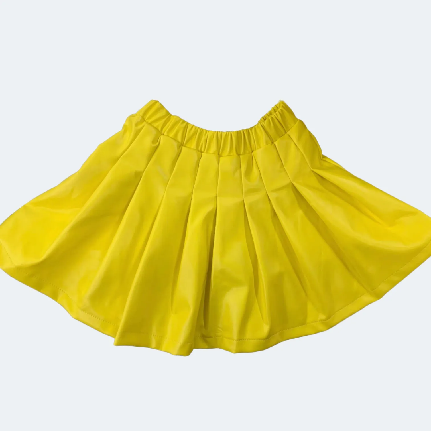 Sunshine Vegan Pleated Skirt