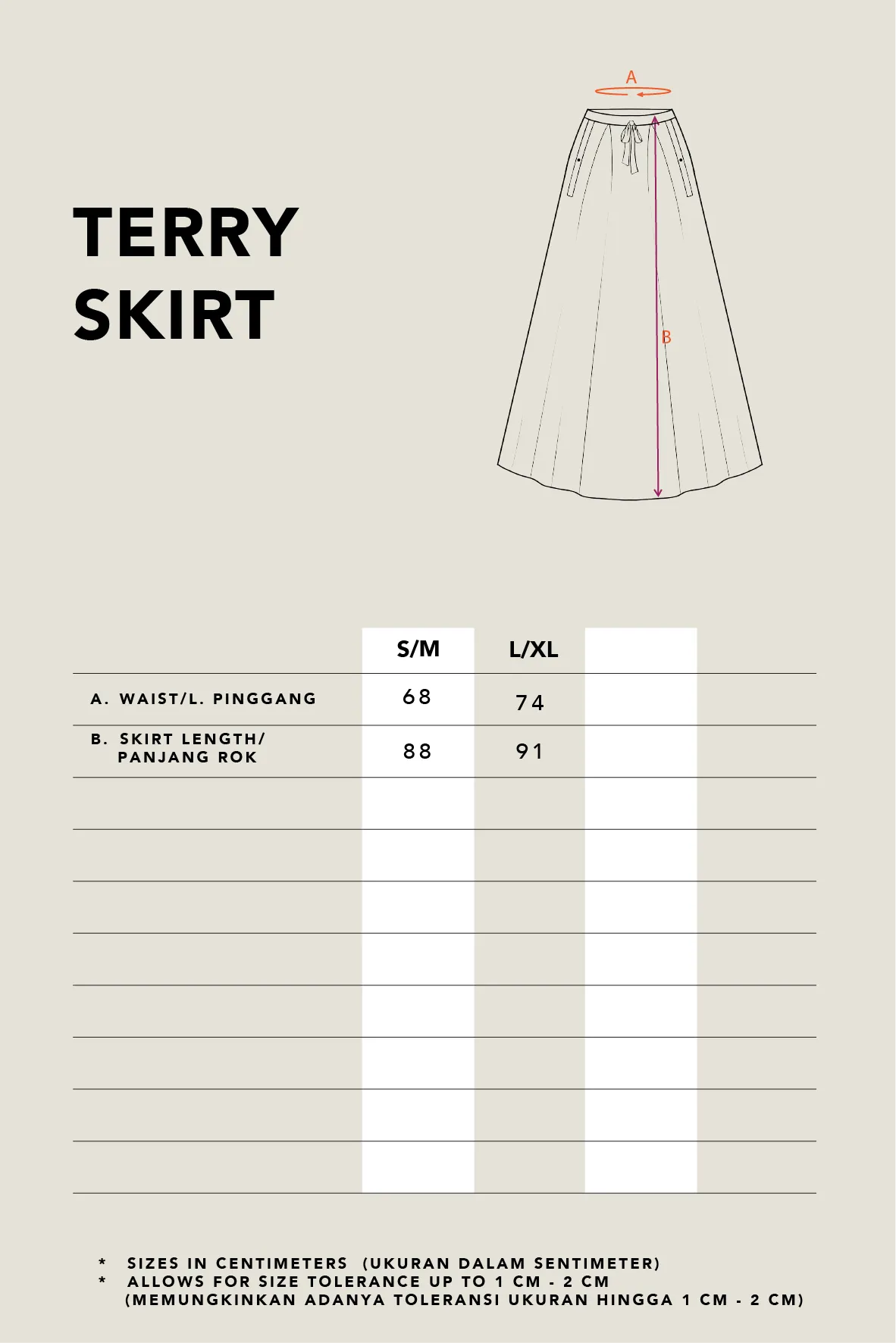 TERRY BOX PLEATED SKIRT IVORY