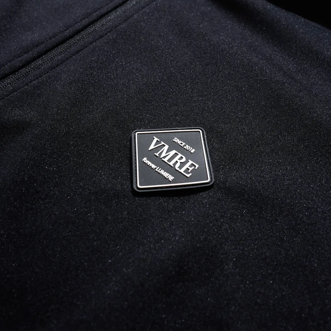 Track jacket black×yellow